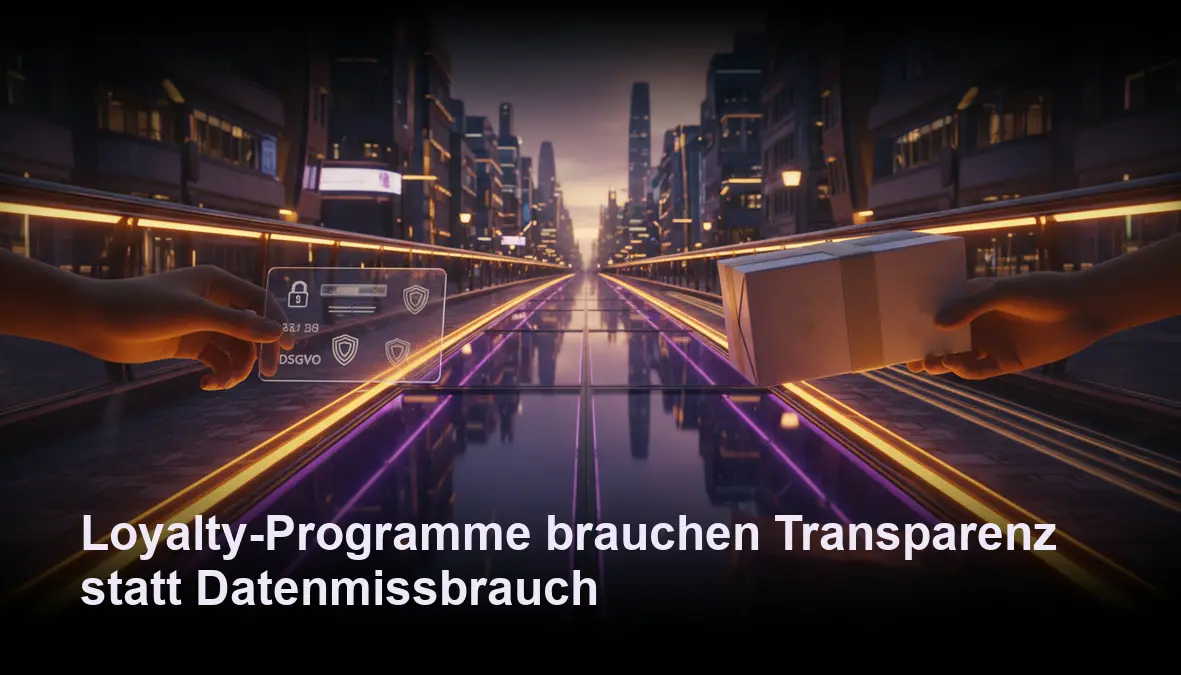 Eine goldene Brücke der Transparenz zwischen Händler und Kunde zeigt vertrauensvolle Datenweitergabe